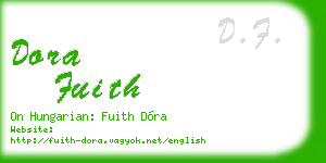 dora fuith business card